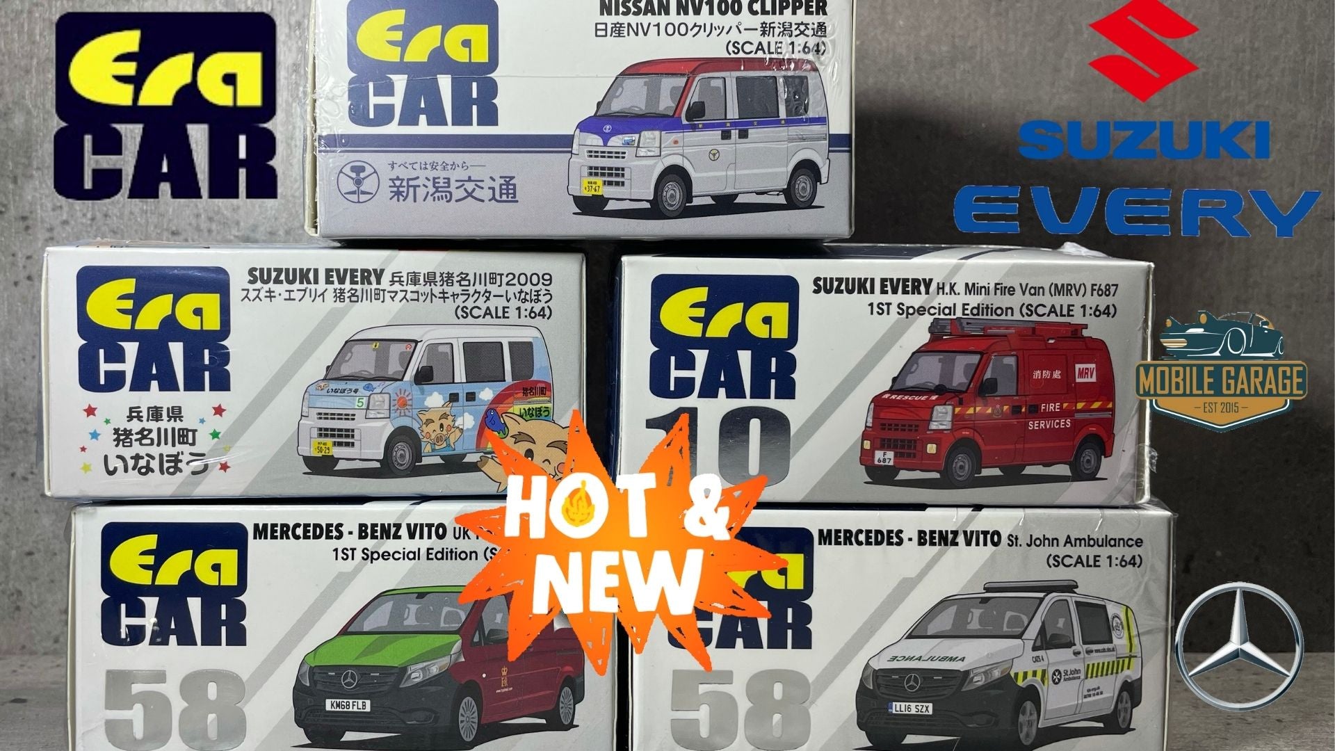 ERA Car 1:64 Suzuki Every Nissan NV 100 新潟交通 スズキ・エブリイ