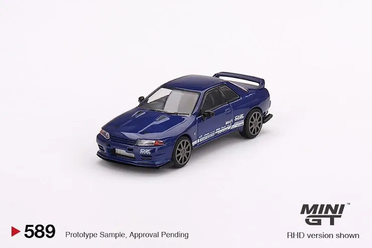 Mini GT #589Nissan Skyline GT-R Top Secret VR32 Metallic Blue