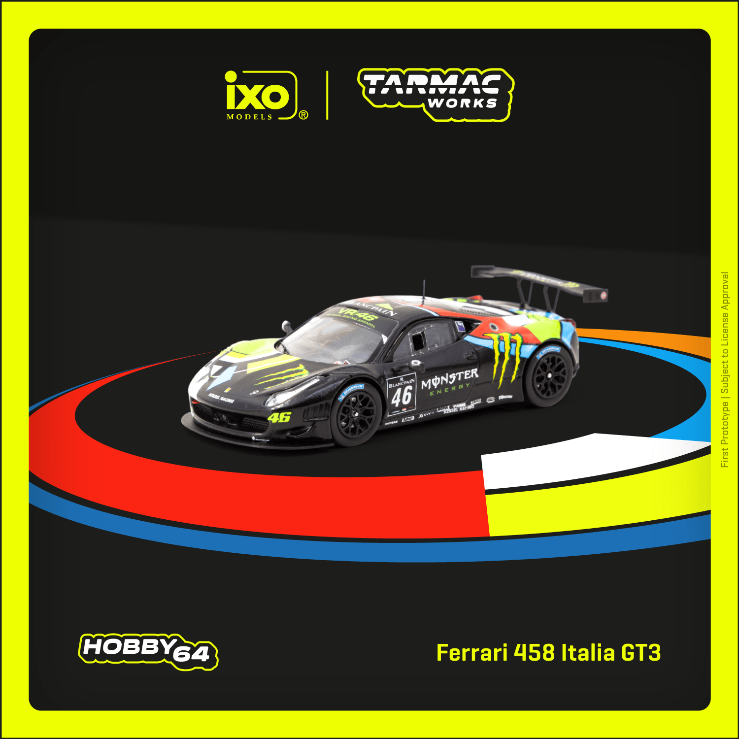 Tarmac Works 1 64 Ferrari 458 Italia GT3 Blancpain Endurance