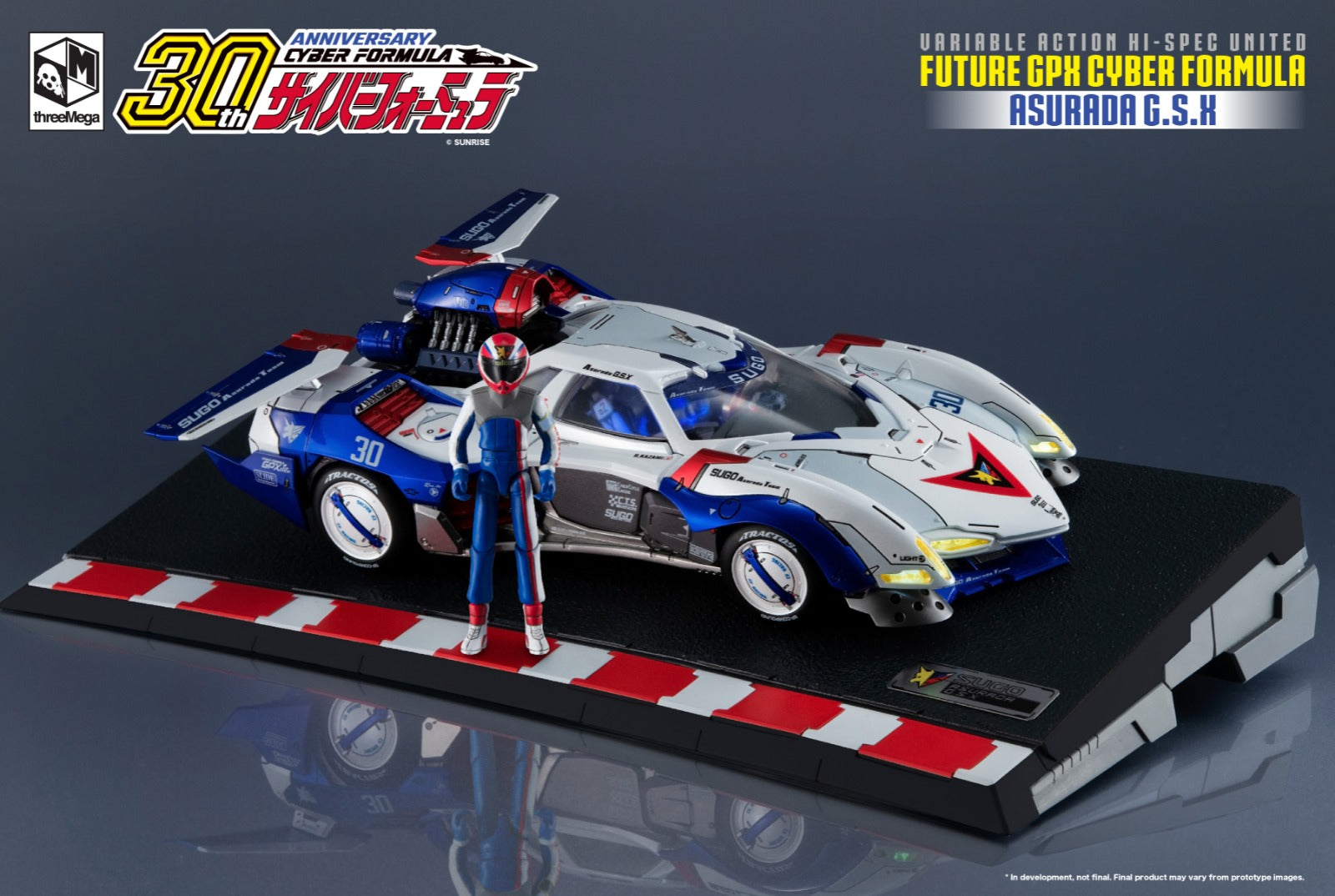 Free EMS shipping 2023 Release MegaHouse X Three Zero V.A. HI-SPEC 1:18  Cyber Formula Asurada GSX