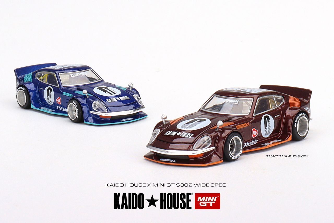 Mini GT x Kaido House 1:64 Datsun Fairlady Z Dark Red / Blue