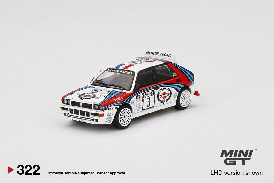 MINI GT #322 1/64 Lancia Delta HF Integrale Evoluzione 1992 Rally 1000  Lakes Winner #3