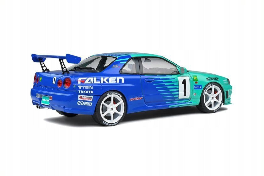 Solido 1:18 NISSAN SKYLINE GT-R (R34) – Falken LIVERY – 1999 – Mobile  Garage HK