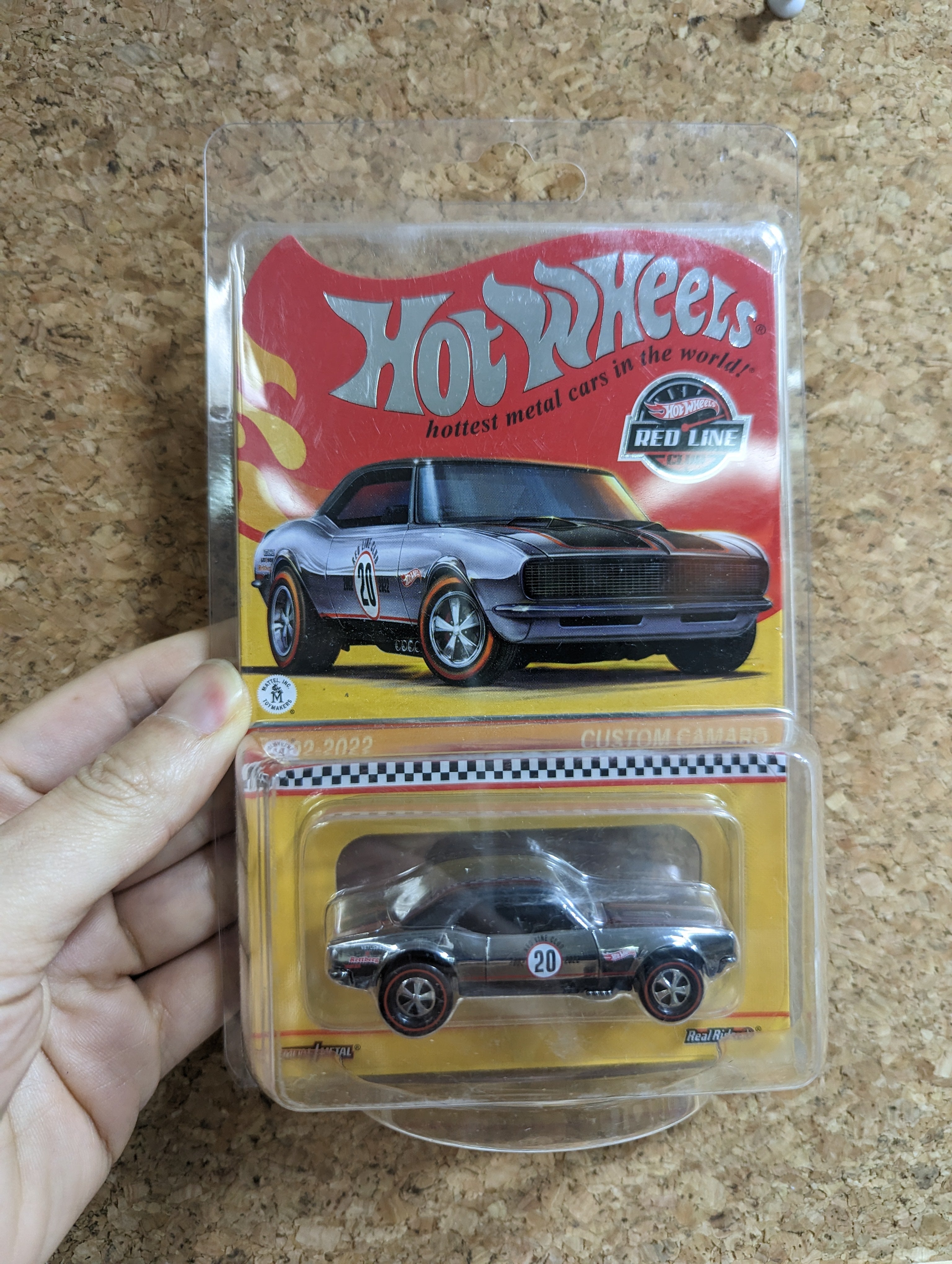 Hot Wheels 2022 RLC EXCLUSIVE CUSTOM CAMARO-RLC 20th Anniversary