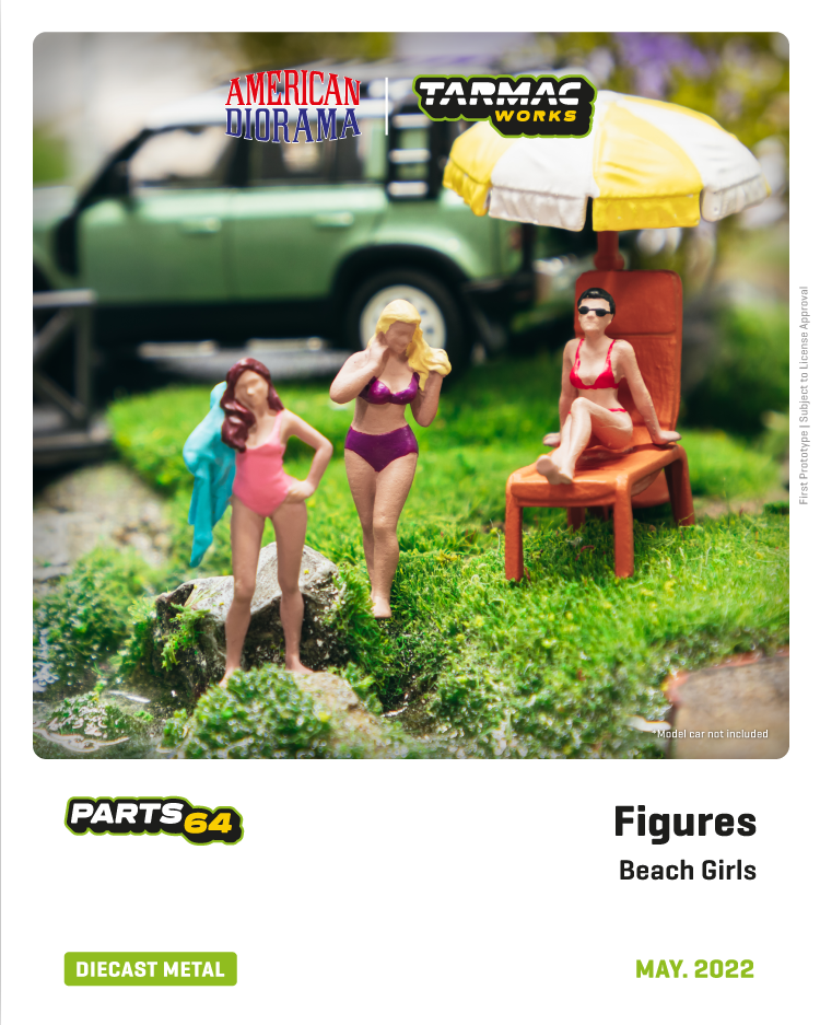 American Diorama 1:64 Figure Set - Beach Girls