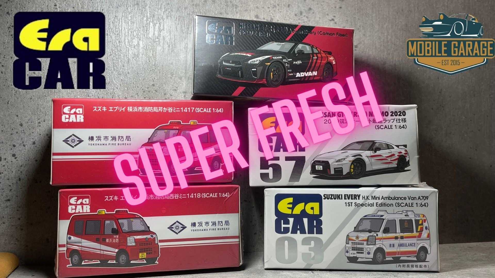 New Era Car 1:64 Nissan GT-R35 Advan livery with carbon fiber