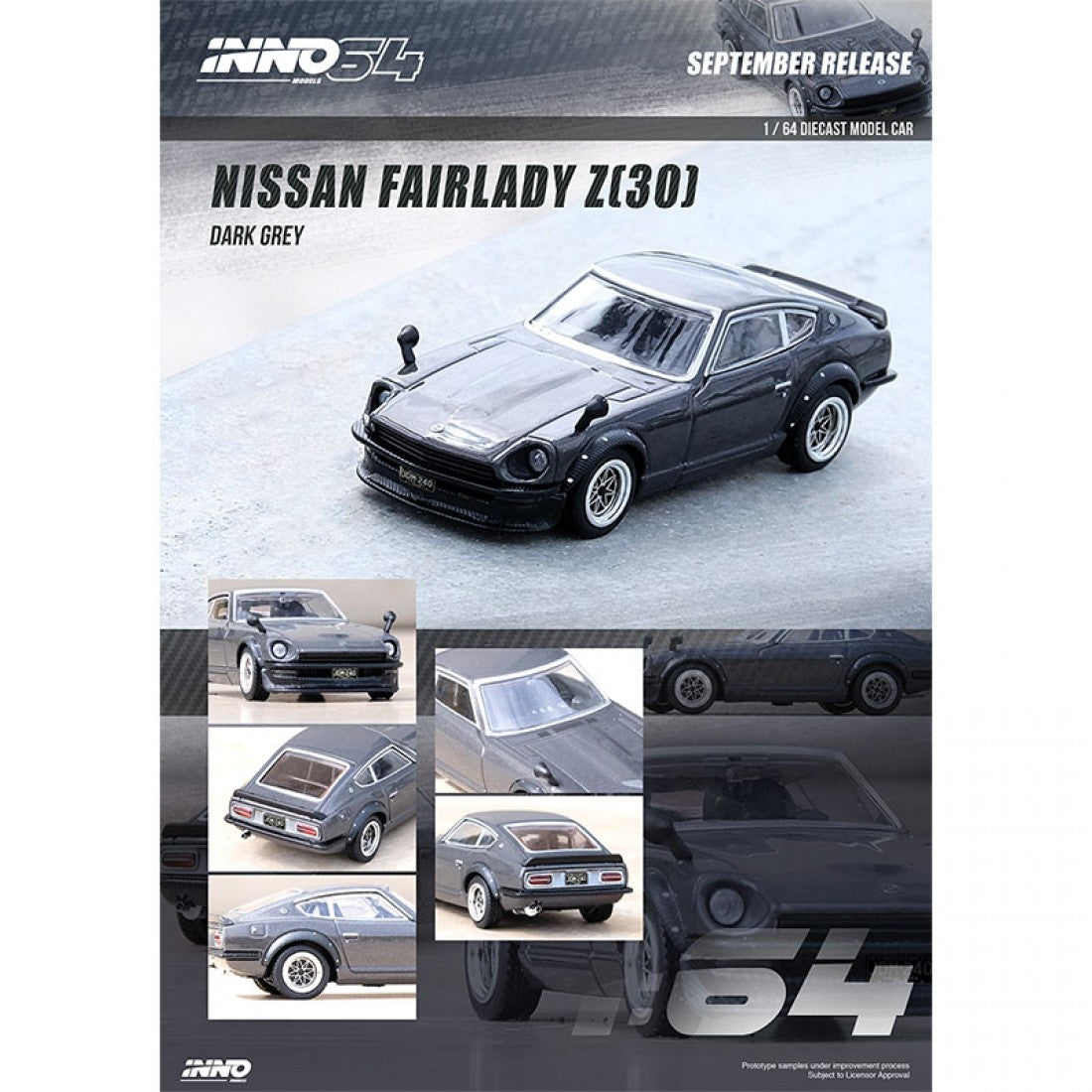 Inno64 1:64 NISSAN FAIRLADY Z (S30) Dark Grey