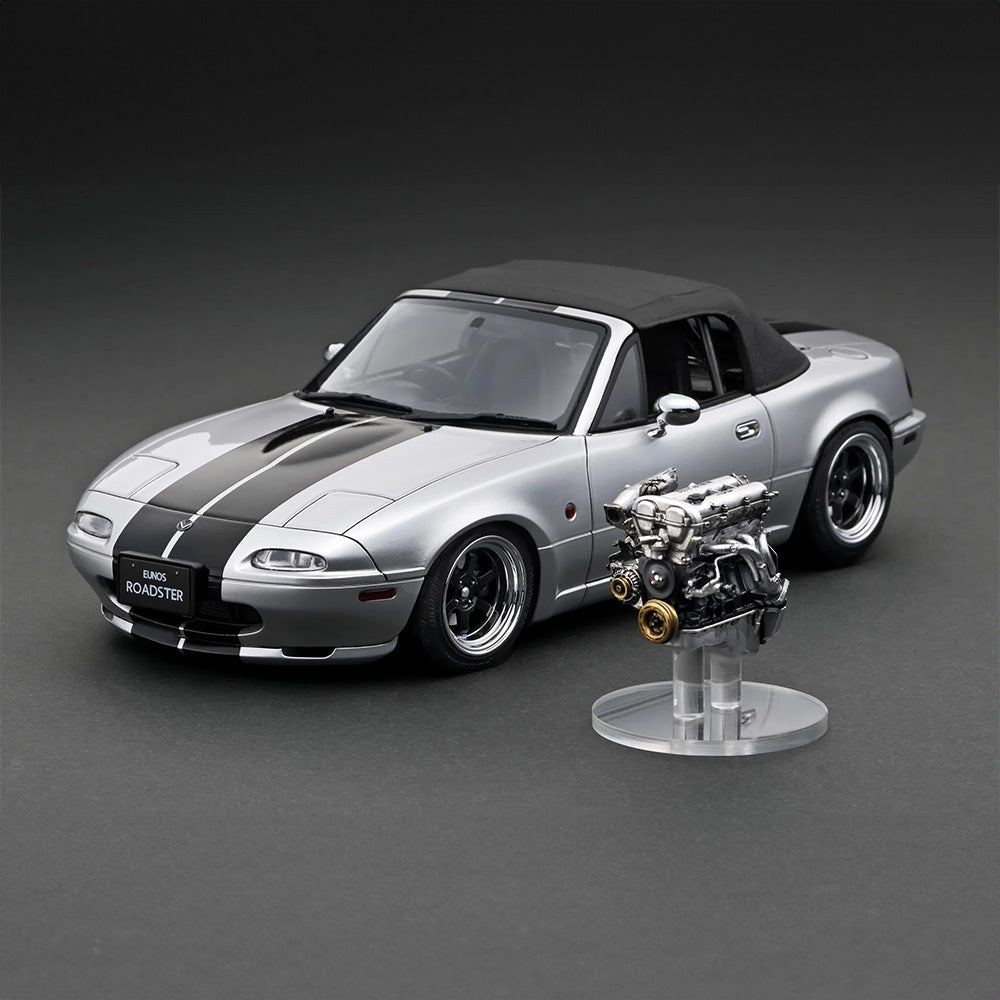 Ignition Model 1:18 IG3202 Eunos Roadster (NA) Silver With Engine