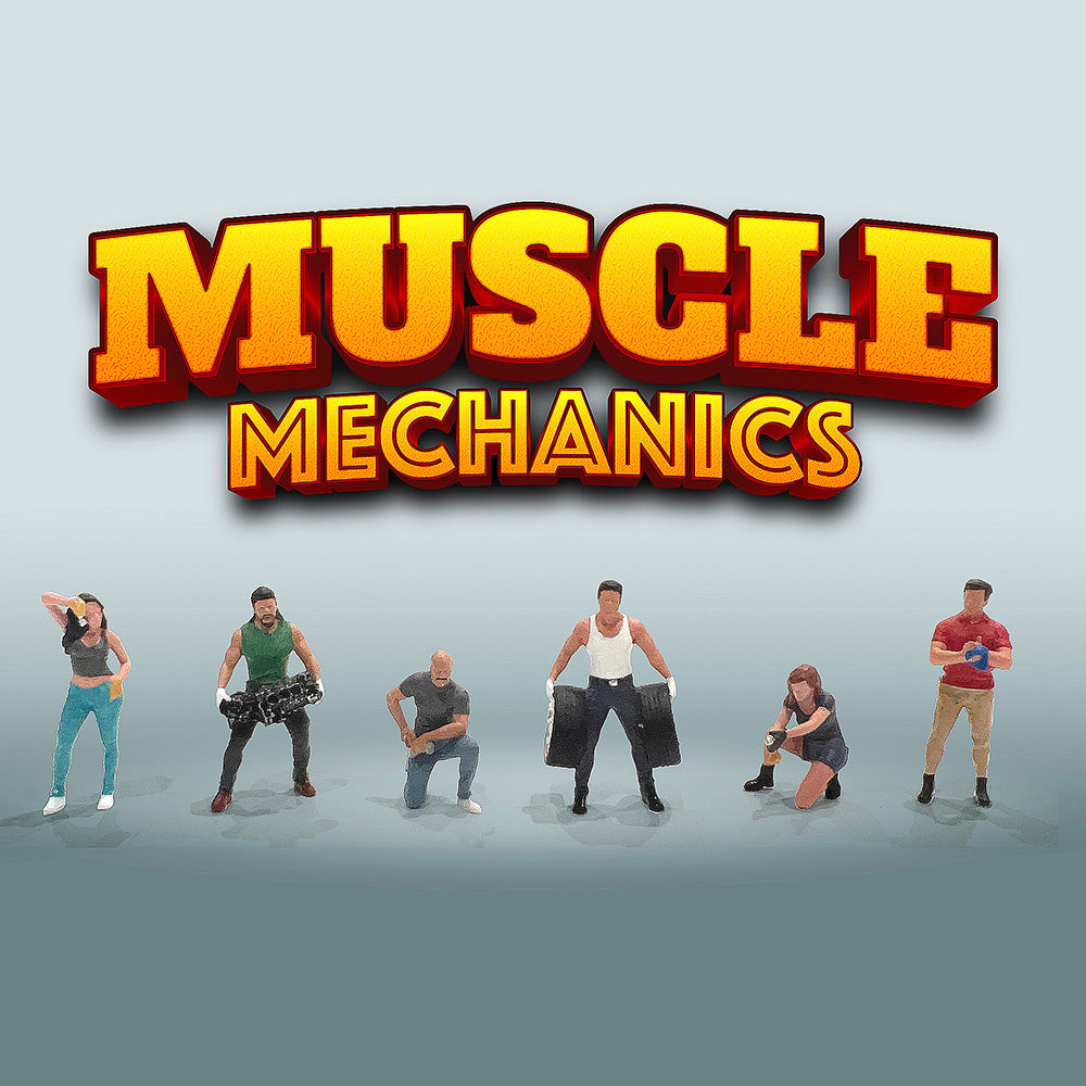 American Diorama 1:64 Figure Set - Muscle Mechanics