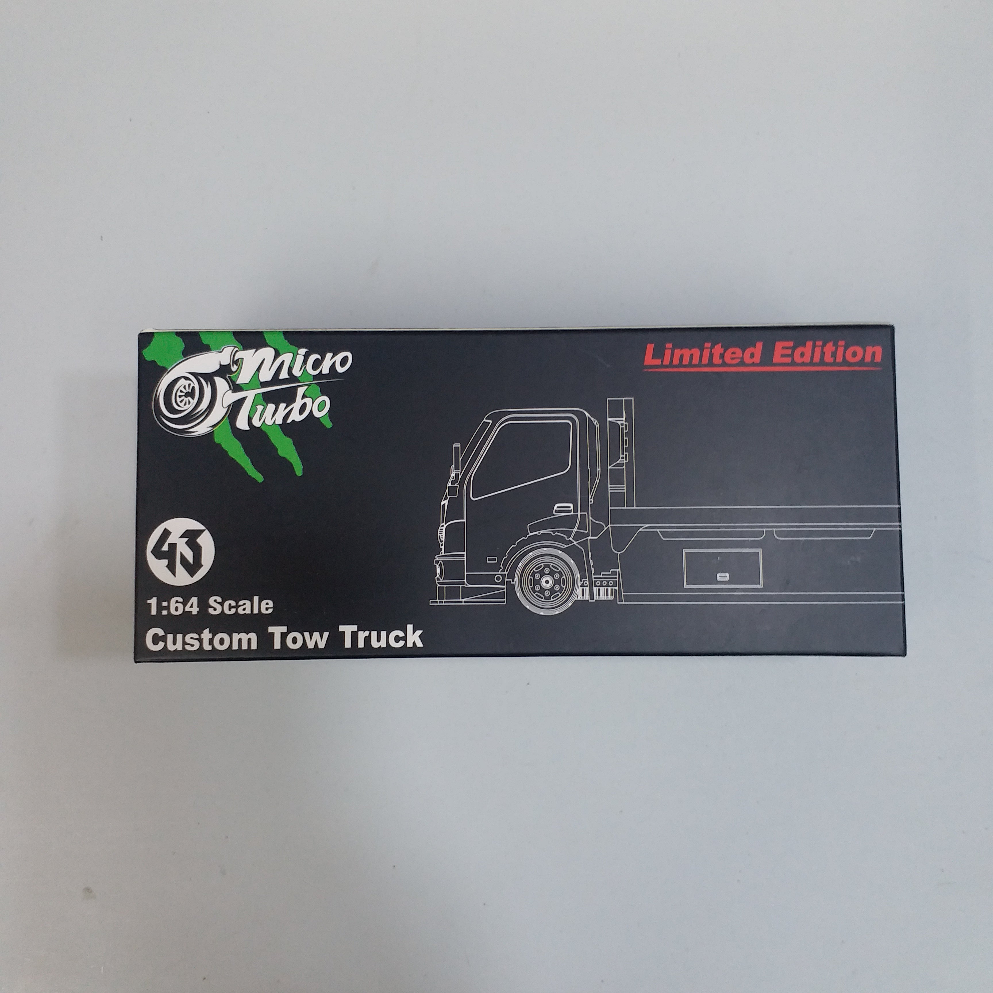 Micro turbo 1/64 Monster Hino 300 Flatbed Tow Truck – Mobile Garage HK