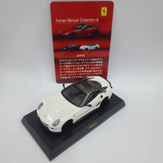 Kyosho 1:64 Scale Ferrari Mini Car Collection 8 Neo 599xx White