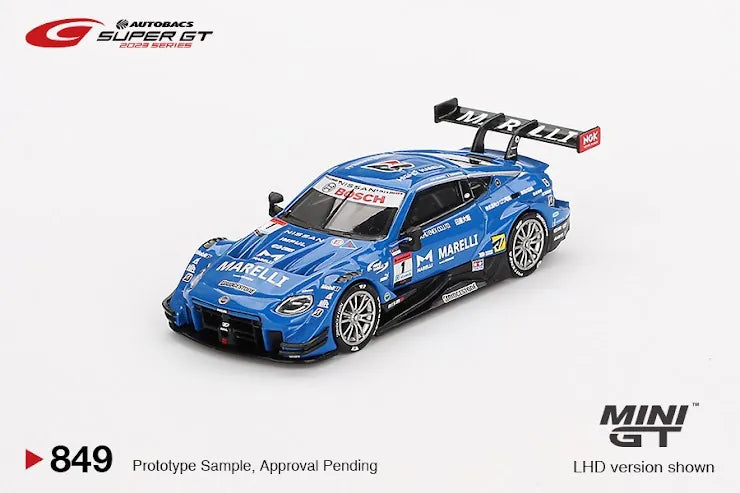 MINI GT #849 Japan Exclusive Nissan Z GT500 #1 "MARELLI IMPUL Z" TEAM IMPUL 2023 SUPER GT SERIES / SUPER GT Blister Packaging