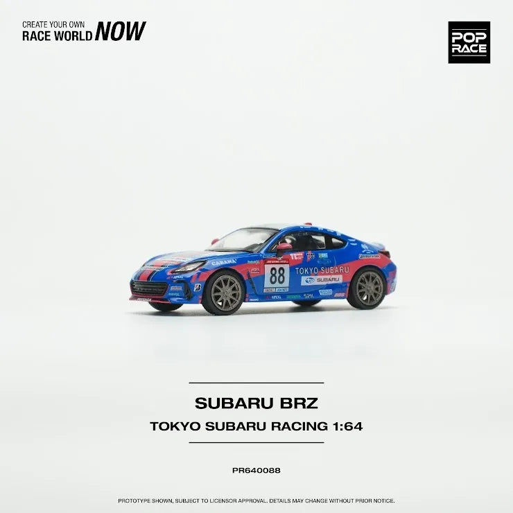 POP RACE 1/64 TOKYO SUBARU RACING SUBARU BRZ