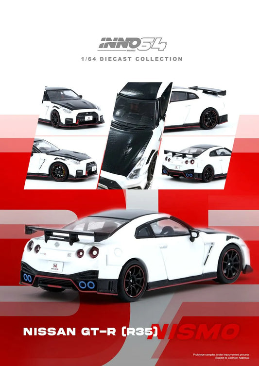 INNO64 1/64 NISSAN GT-R (R35) NISMO White