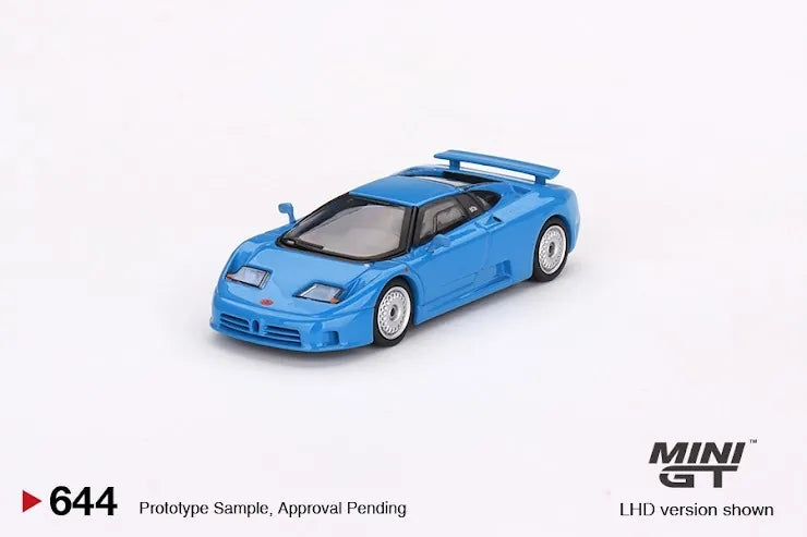 Mini GT #644 Bugatti EB110 GT Blu Bugatti