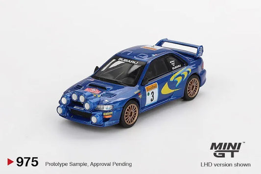 Mini GT #975 Subaru Impreza WRC98 1998 Rally Monte-Carlo 3rd Place #3 (Blister pack)