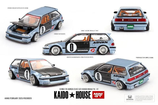 Mini GT x Kaido House #179 Honda Civic (EF) Kaido Roulette V1