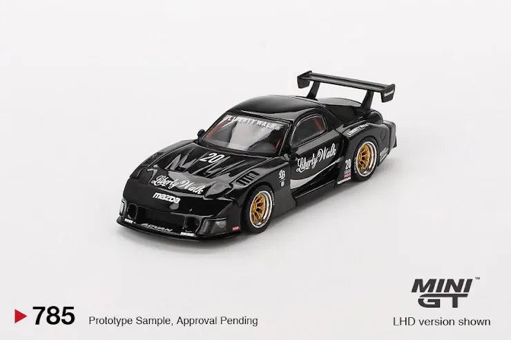 Mini GT 1:64 #785 MAZDA RX-7 LB-Super Silhouette Liberty Walk Black (Blister pack)