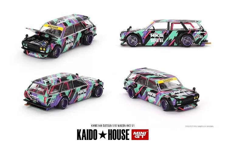 Mini GT x Kaido House #144 Datsun KAIDO 510 Wagon HKS V1