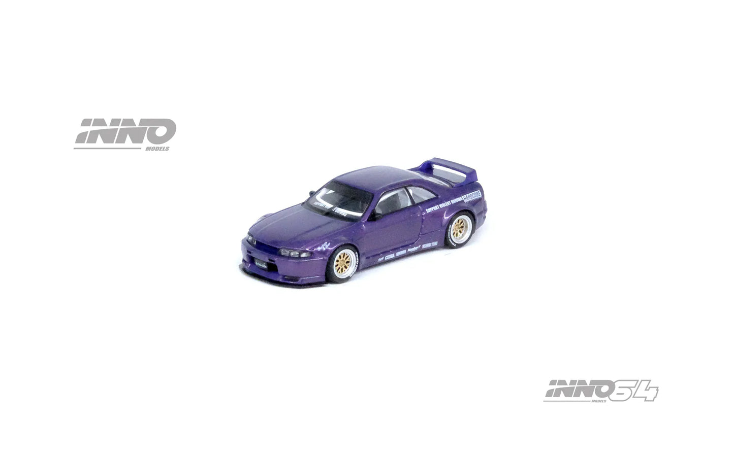 INNO64 1/64 NISSAN SKYLINE GT-R (R33) "PANDEM ROCKET BUNNY" Purple