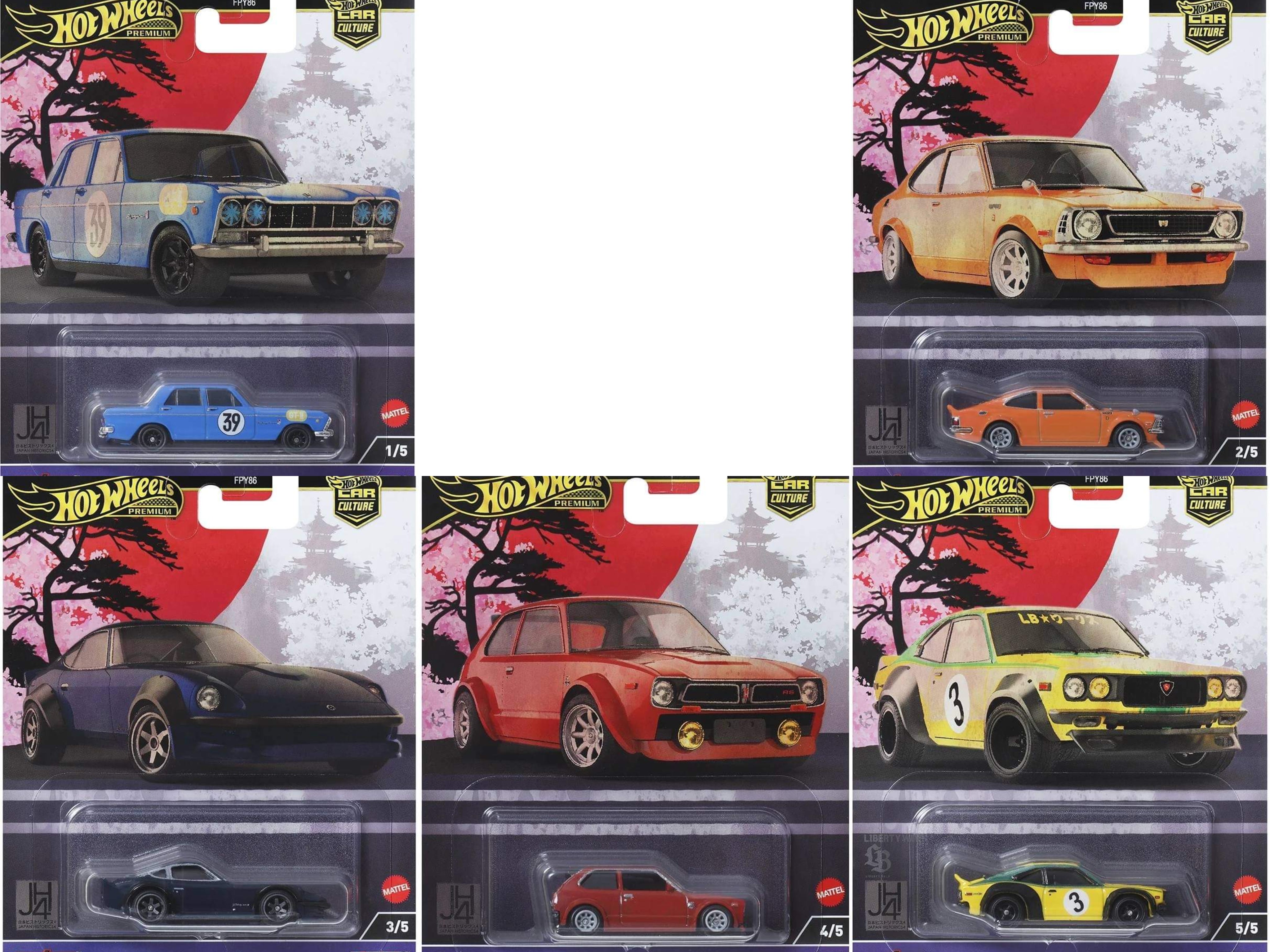 [Pre Order] Hot Wheels Premium 2024 FPY86-961B Japan Historic Set Of 5 ...