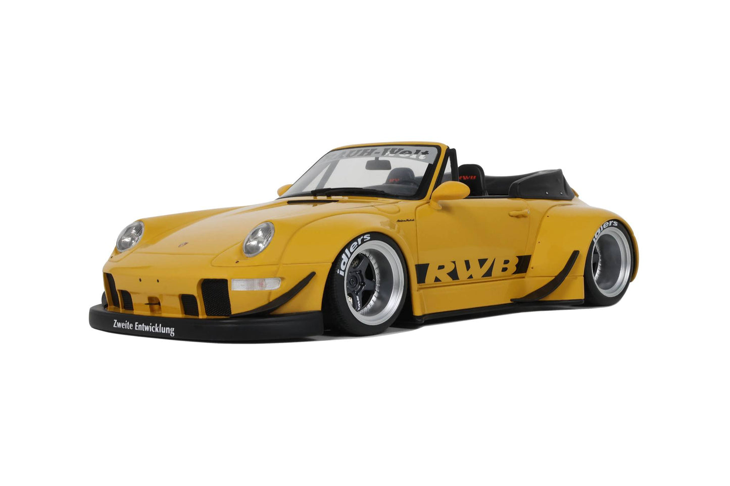 GT Spirit GT450 1:18 Scale RWB Porsche 911 Bodykit Nohra Yellow 2023