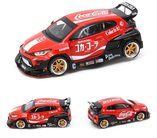 Pop Race 1:64 scale Pandem Toyota GR Yaris Coca Cola Livery