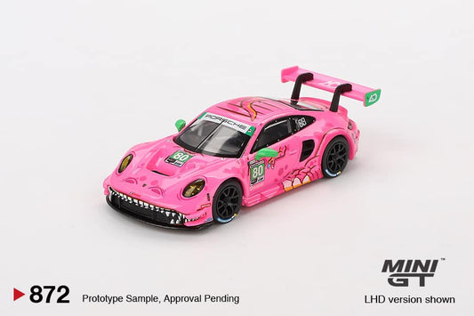 Mini GT #872 Porsche 911 GT3 R #80 AO Racing  2023 IMSA VIRginia Roxy