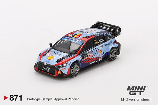 MINI GT #871 Hyundai i20 N Rally1 Hybrid #11   2024 Rallye Monte-Carlo Winner