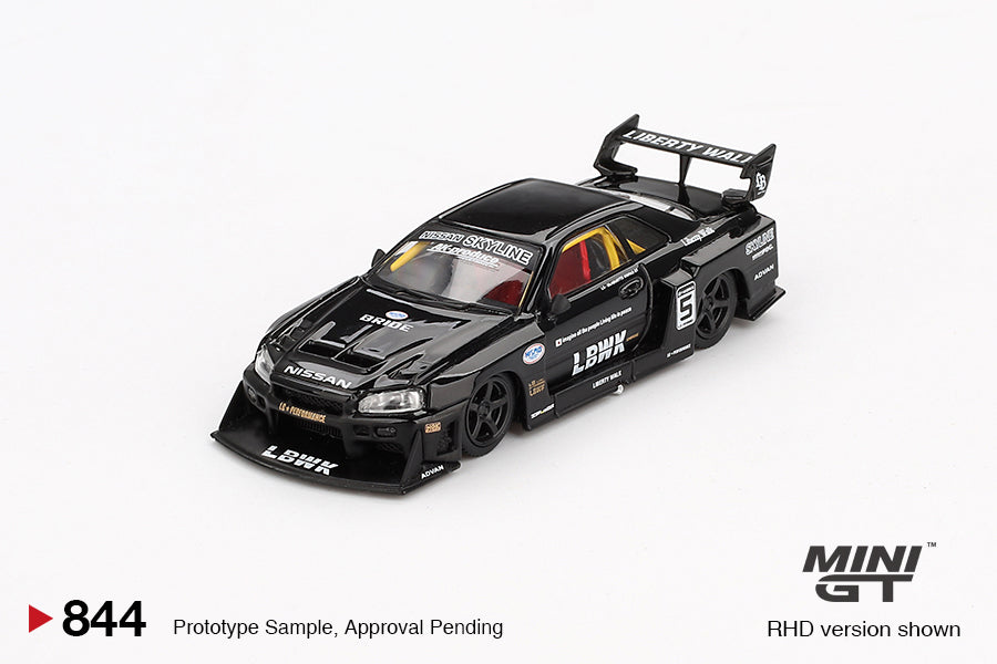 MINI GT #844 Nissan LB-ER34 Super Silhouette SKYLINE Black