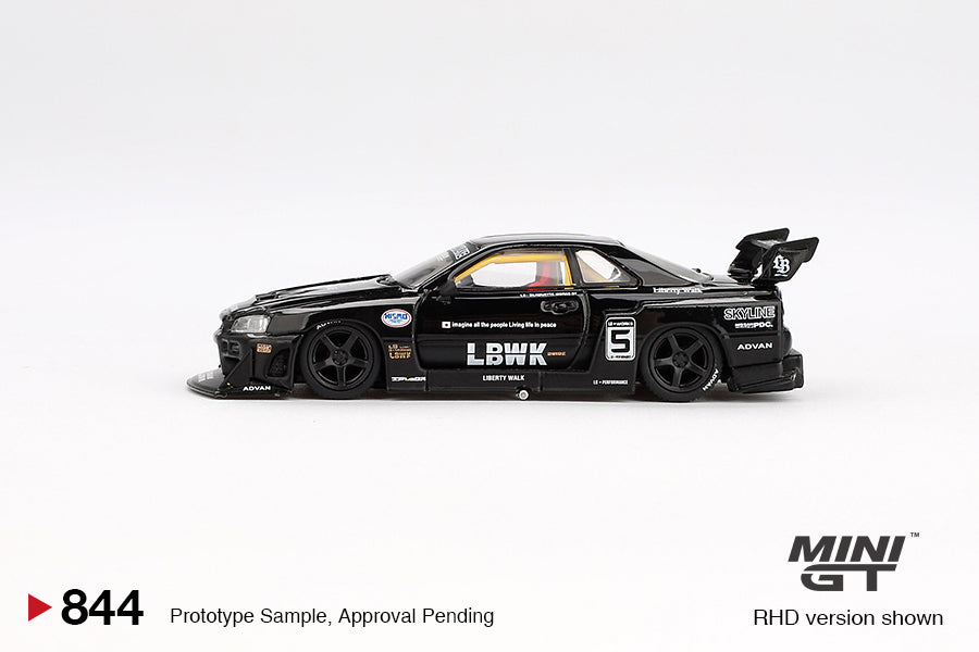 MINI GT #844 Nissan LB-ER34 Super Silhouette SKYLINE Black