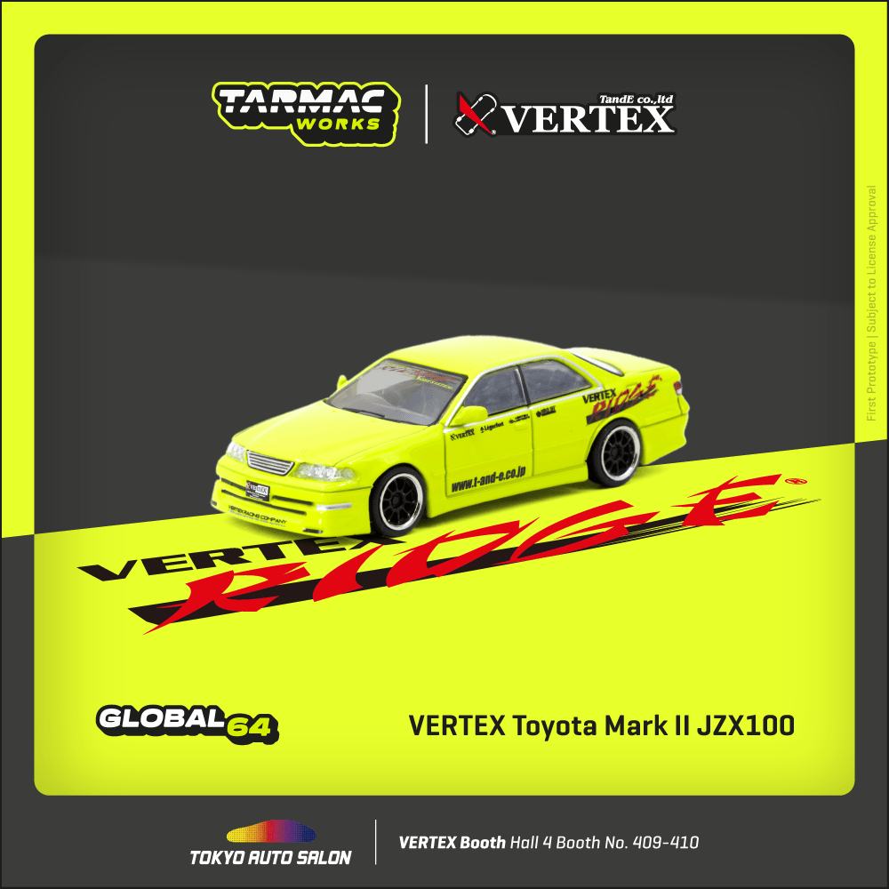 Tarmac Works 1:64 TAS25 Vertex Toyota Mark II JZX100