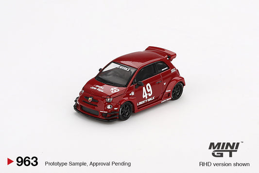 MINI GT #963 LB-WORKS x Abas Works ABARTH 595 Red Blister Pack