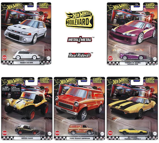 Hot Wheels Boulevard MIX 4 of 2024 Set of 5pcs GJT68-953Y #106-110