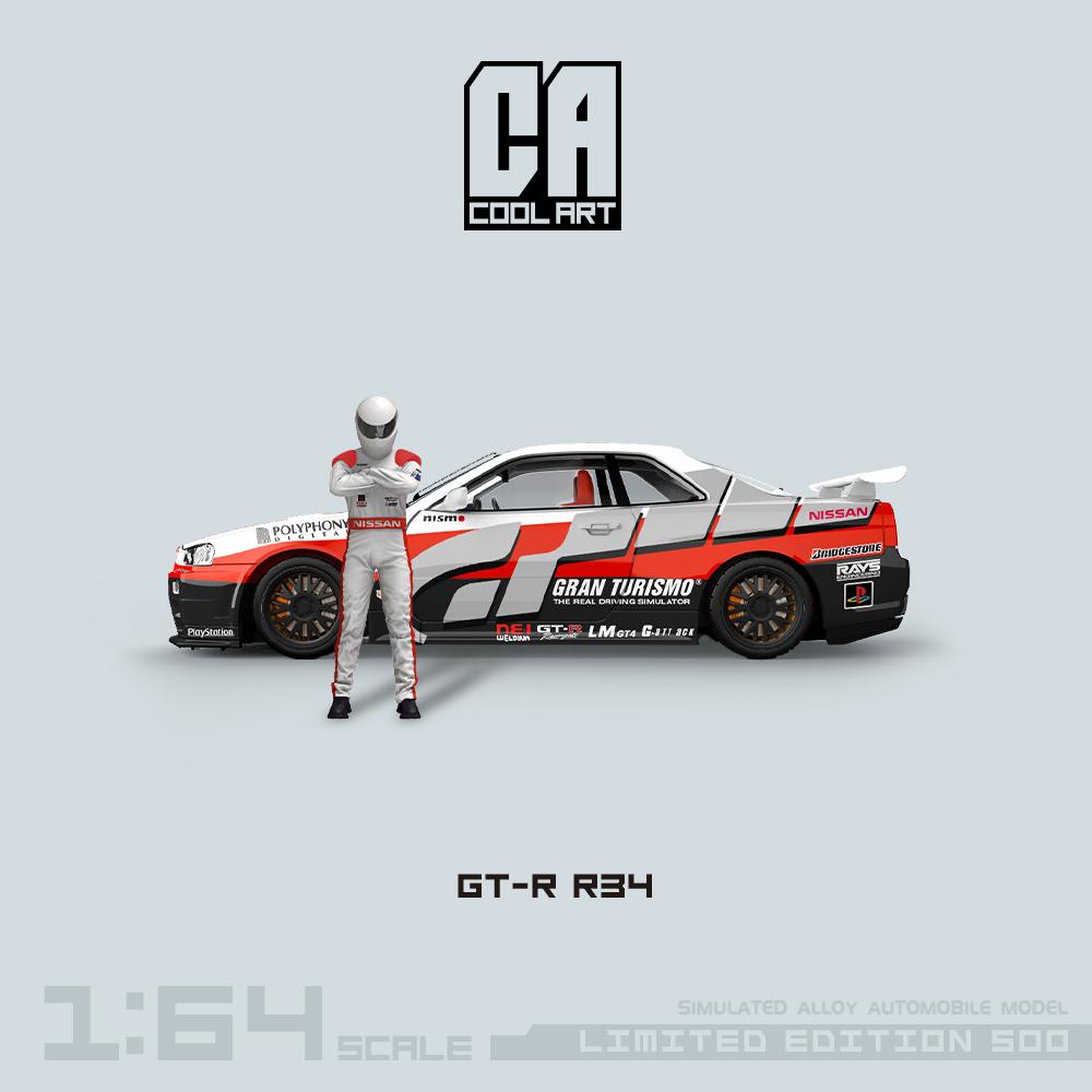 COOL ART 1:64 Scale Nissan GT-R R34 GRAN TURISMO Livery