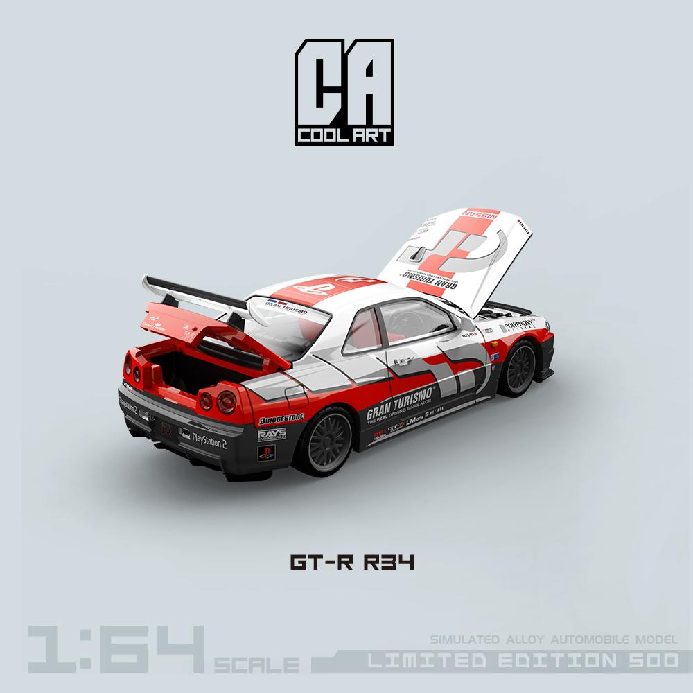 COOL ART 1:64 Scale Nissan GT-R R34 GRAN TURISMO Livery