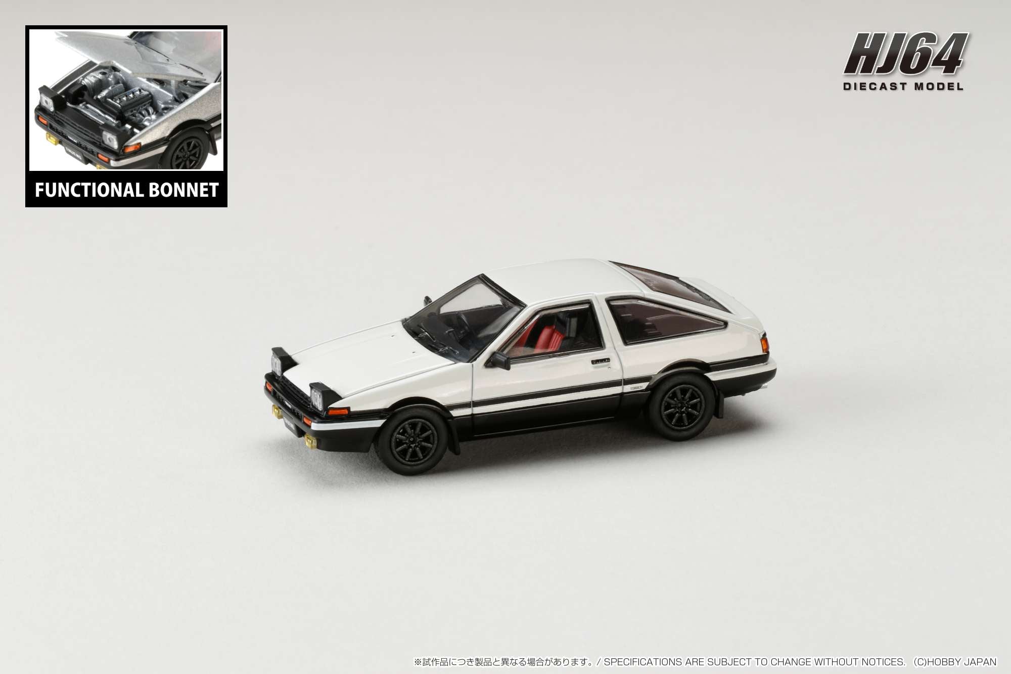 Hobby Japan 1/64 Toyota SPRINTER TRUENO GT APEX (AE86) JDM Style