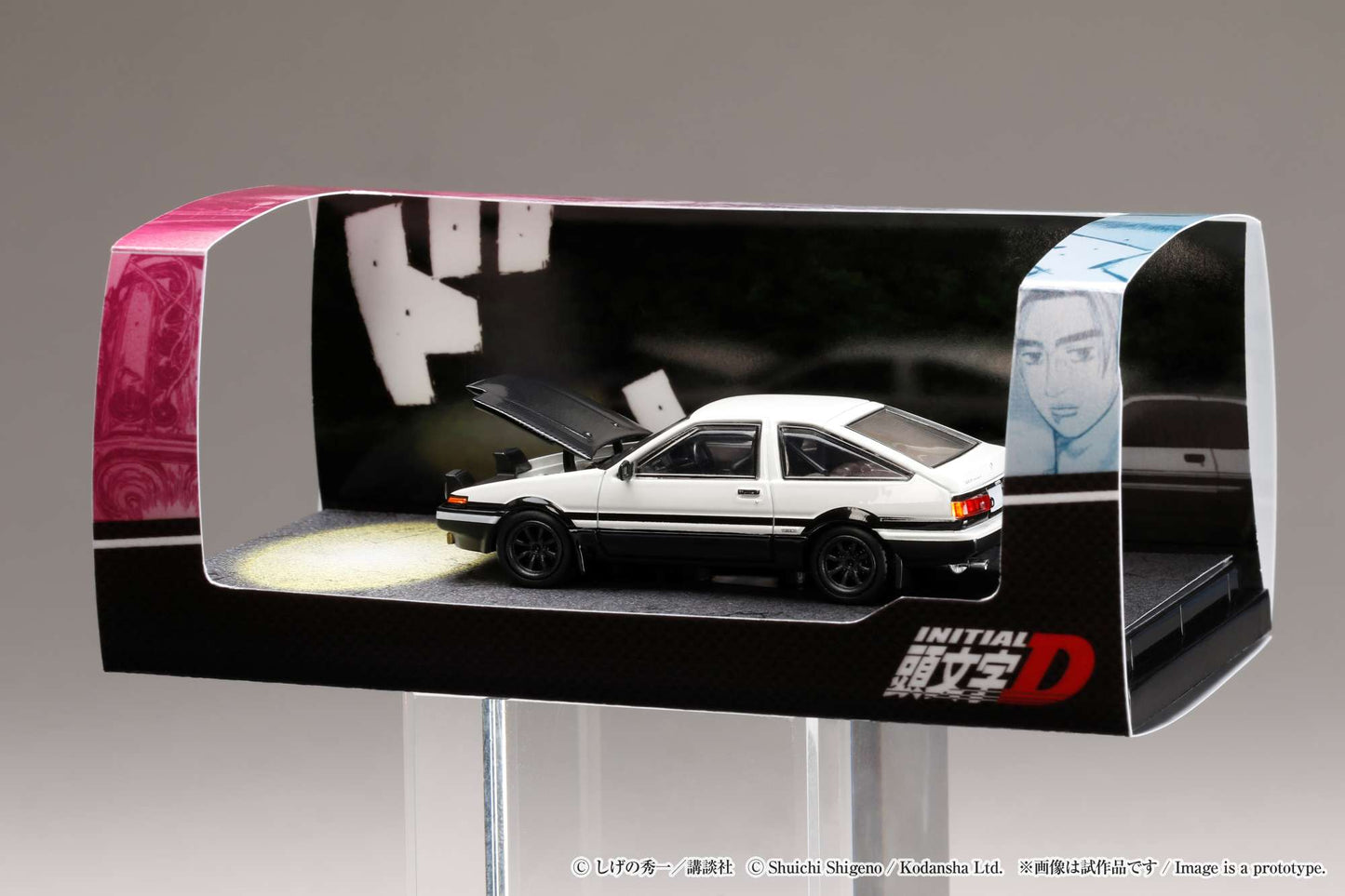 Hobby Japan Initial D 1/64 Toyota SPRINTER TRUENO (AE86) FINAL VERSION / INITIAL D Engine Mounted Model VS Shinji Inui