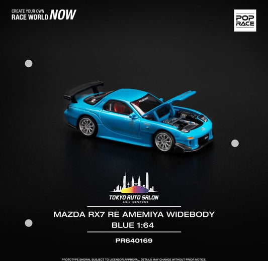 Pop Race 1/64 Tokyo Auto Salon Malaysia 2024 MAZDA RX-7 (FD3S) RE-AMEMIYA WIDEBODY