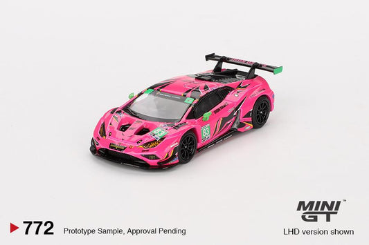 Mini GT 1:64 Scale #772 Lamborghini Huracán GT3 EVO2 #83 Iron Dames IMSA 2023 Daytona 24 Hrs