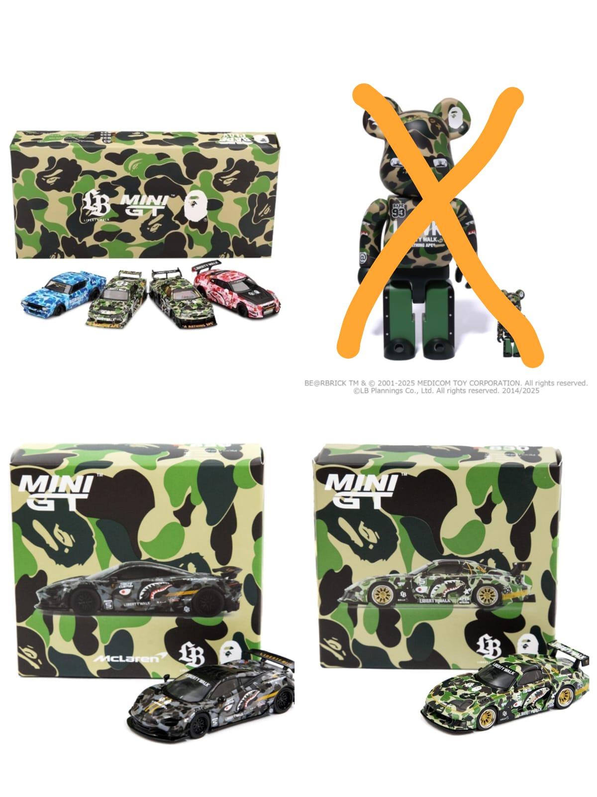 Mini GT x LBWK X BAPE Tokyo Auto Salon 2025 Nissan 6pc Set