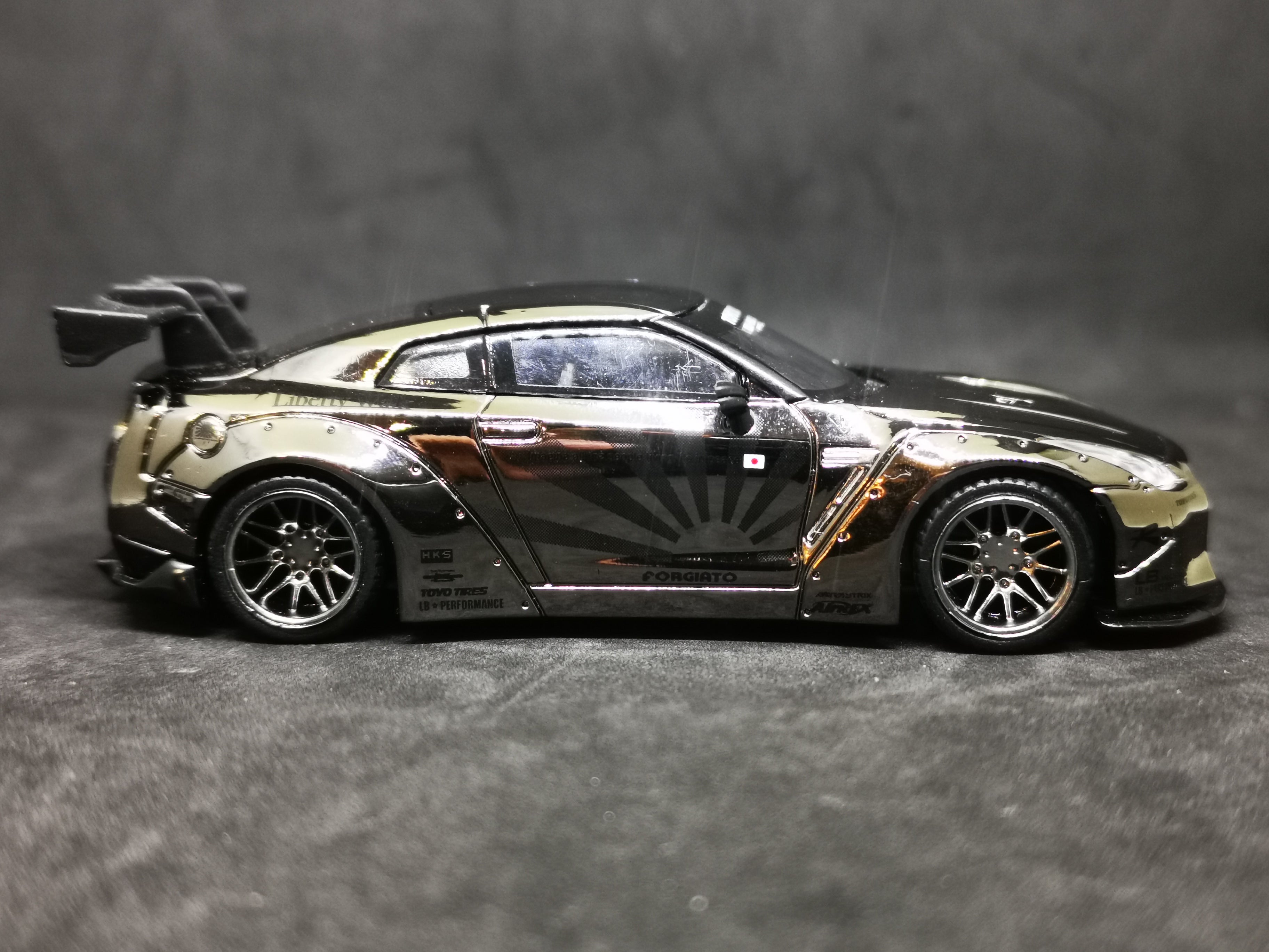 Mini GT No.84 LB Works Nissan GT-R Black Chrome – Mobile Garage HK