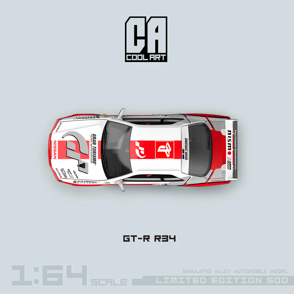 COOL ART 1:64 Scale Nissan GT-R R34 GRAN TURISMO Livery