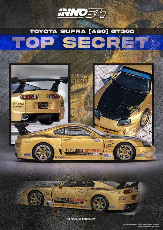 Inno64 1/64 TOYOTA SUPRA (A80) TOP SECRET GT300