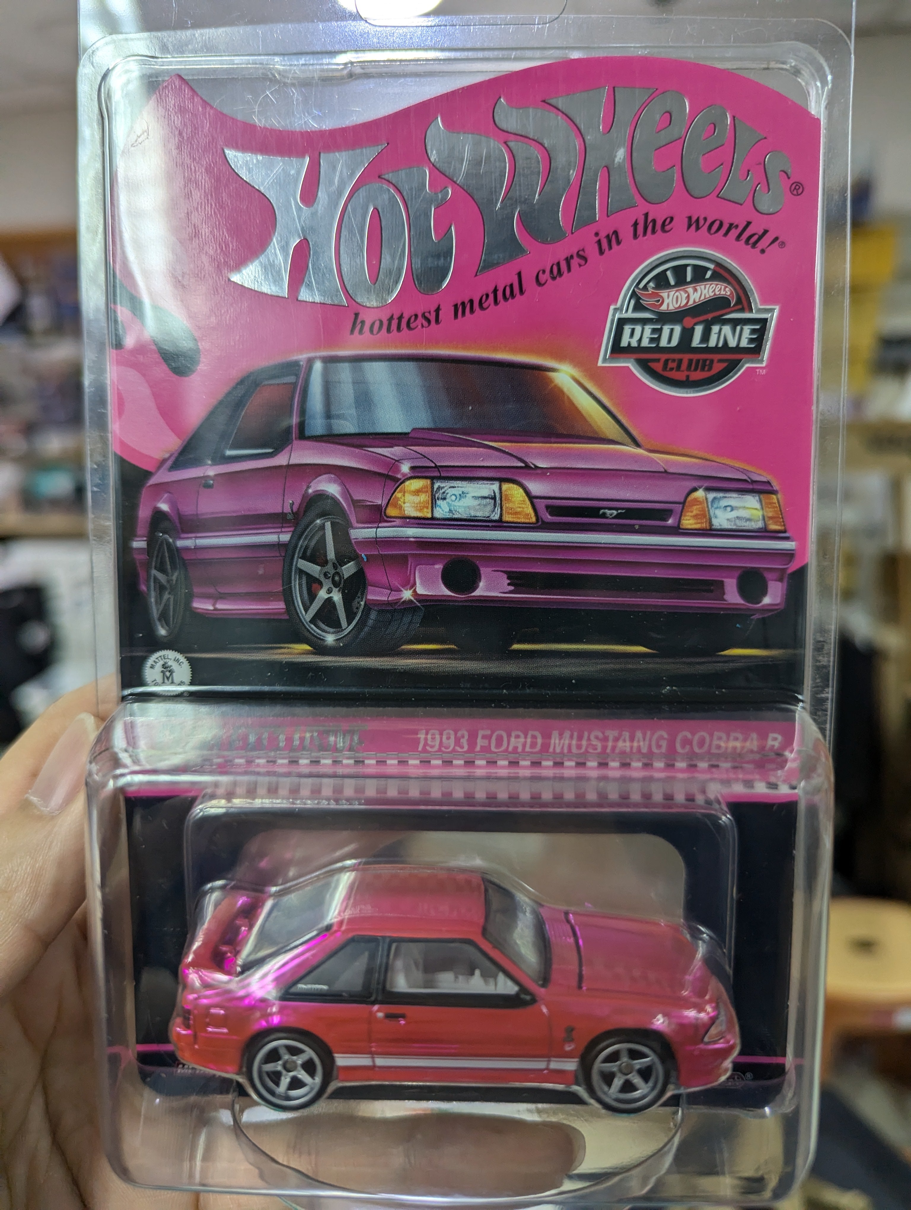 Hot Wheels Exclusive 1993 Ford mustang cobra R..(Red hotsell Line Club)