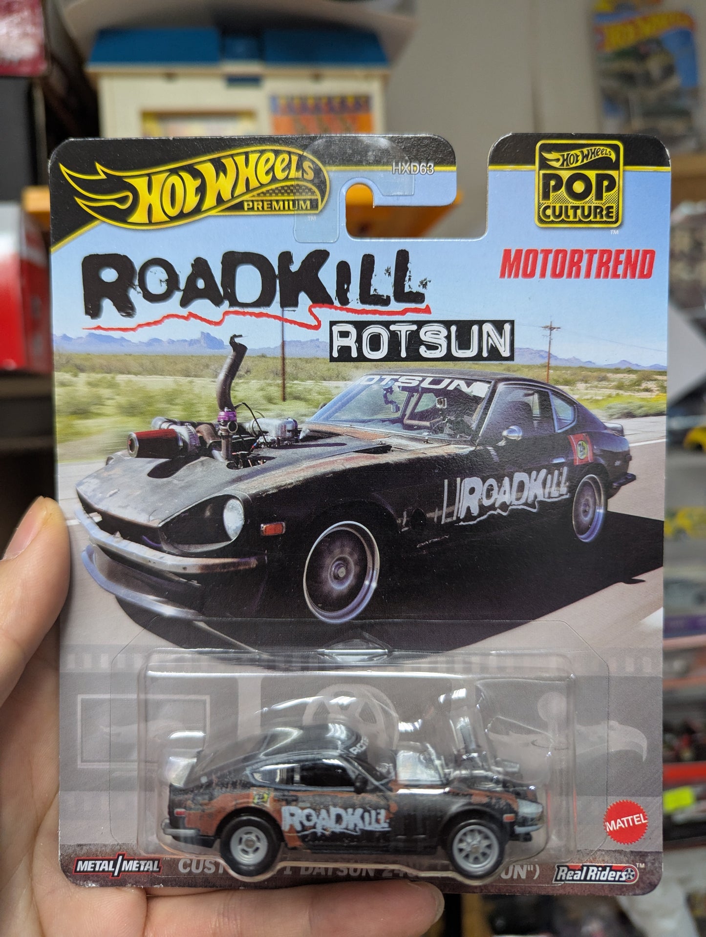 Hot Wheels Pop Culture Motortrend Roadkill Custom '71 Datsun 240Z ROTSUN