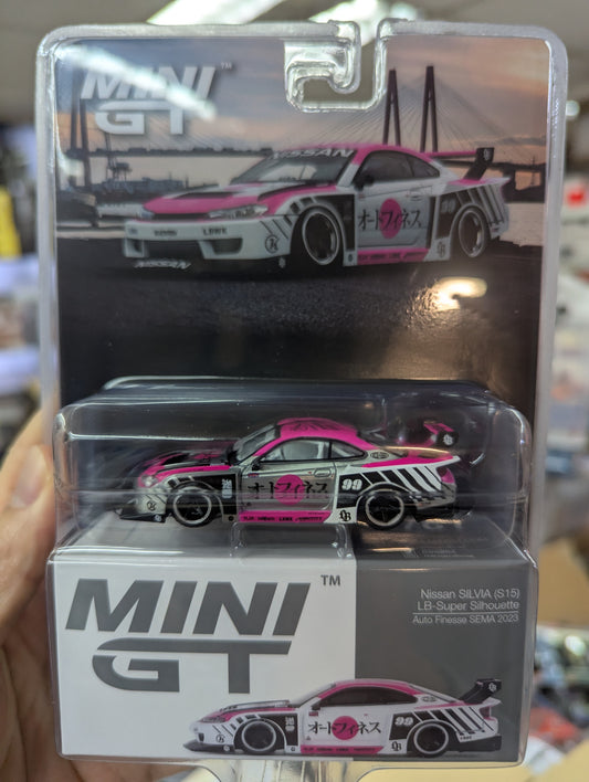 Mini GT #781 Nissan LB-Super Silhouette S15 SILVIA Auto Finesse SEMA 2023 Chase (Blister pack)