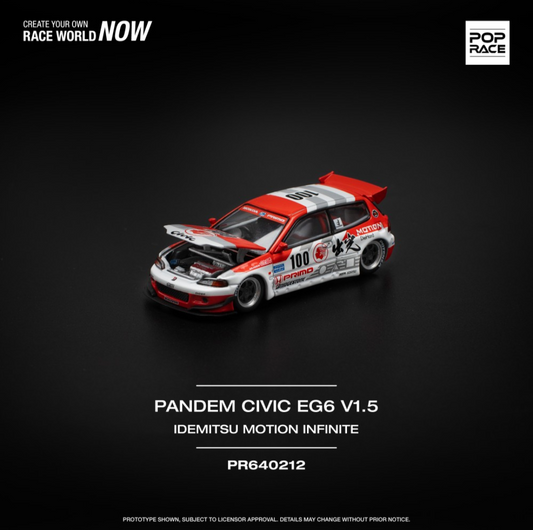 Pop Race 1:64 scale HONDA PANDEM CIVIC EG6 v1.5 IDEMITSU MOTION INFINITE