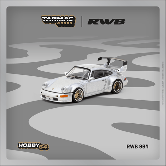 Tarmac Works 1:64 Scale RWB 964  Silver