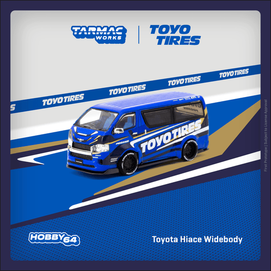 Tarmac Works 1:64 Scale Toyota Hiace Widebody Toyo Tires